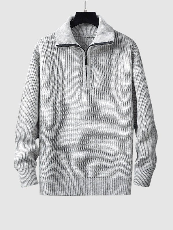 Newton | Men's Quarter Zip Knit Sweater - Image 1