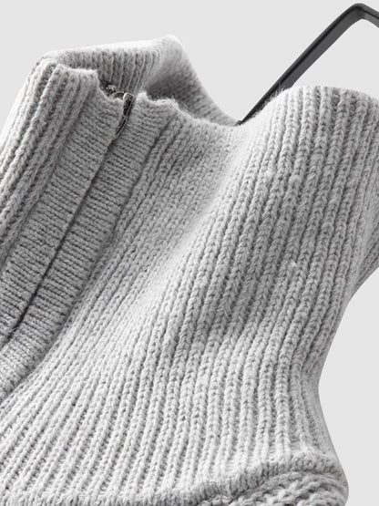 Newton | Men's Quarter Zip Knit Sweater - Image 4