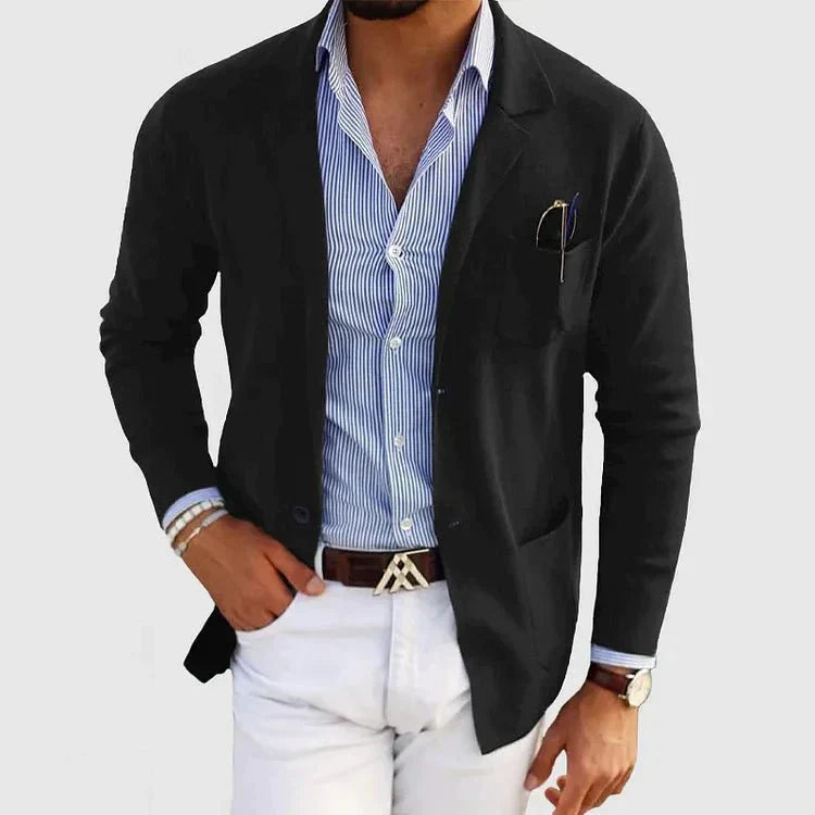 Michael | Men's Casual Knit Blazer - Image 6