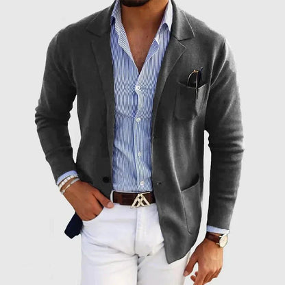 Michael | Men's Casual Knit Blazer - Image 7