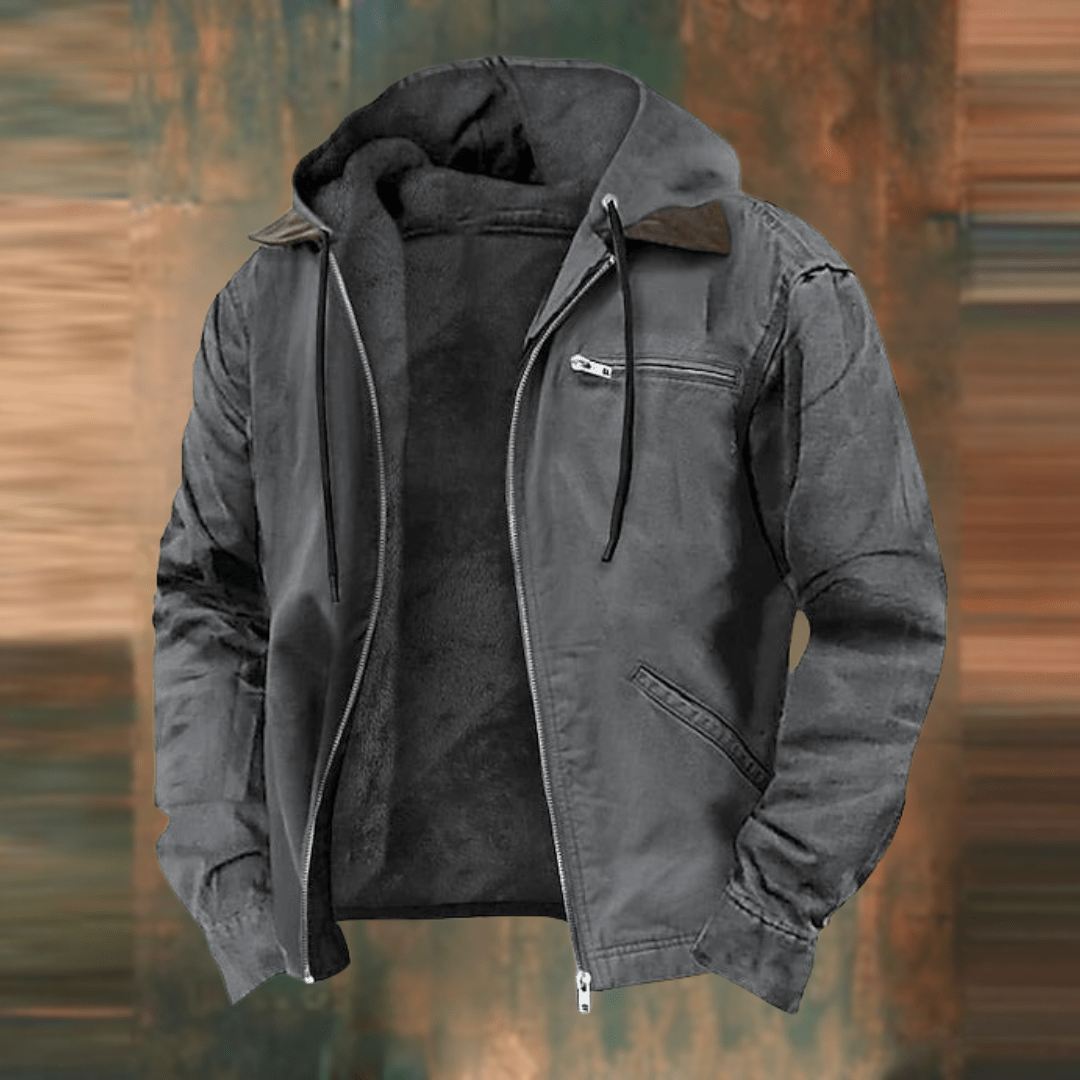 George | Men's Hooded Zip Up Jacket - Image 3