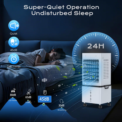 Mobile Evaporative Cooler with 12L Tank & Remote