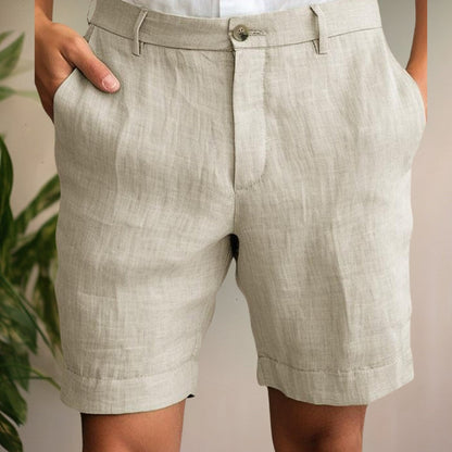 Leonard | Lightweight Men's Linen Shorts - Image 1