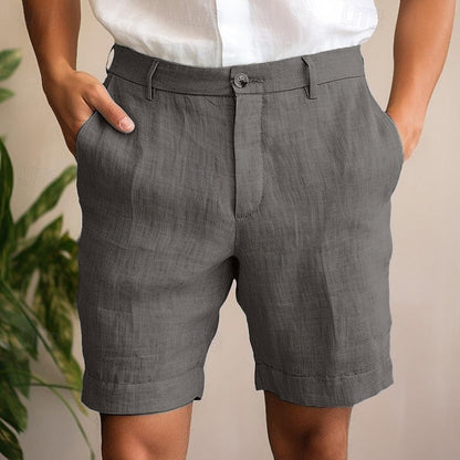 Leonard | Lightweight Men's Linen Shorts - Image 2