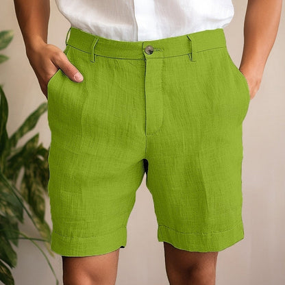 Leonard | Lightweight Men's Linen Shorts - Image 3