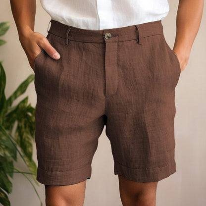 Leonard | Lightweight Men's Linen Shorts - Image 4