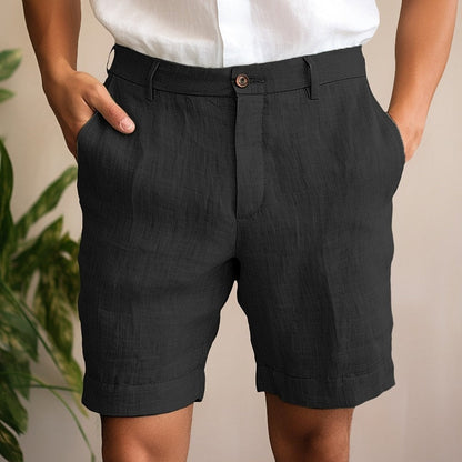Leonard | Lightweight Men's Linen Shorts - Image 5