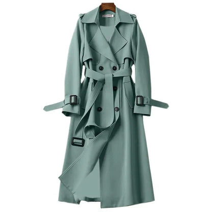 Bella | Women's Belted Double Breasted Trench Coat - Image 5