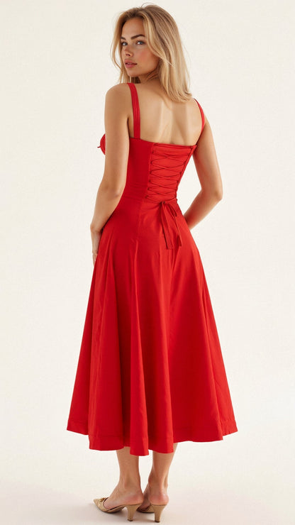 Margaret | Kiana Corset Midi Dress - Elegant, figure-flattering style - Image 12