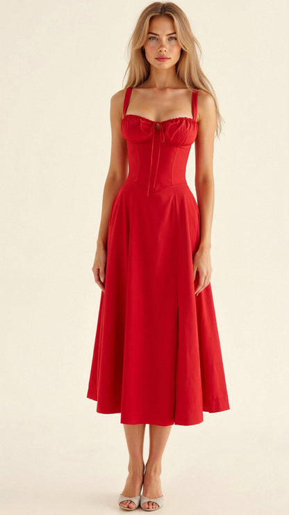 Margaret | Kiana Corset Midi Dress - Elegant, figure-flattering style - Image 11
