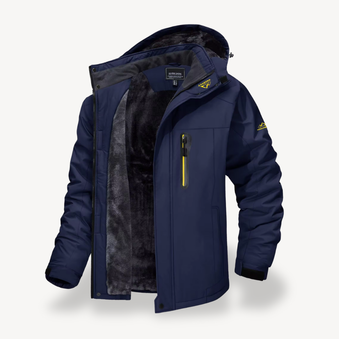 Todd | Men's Hooded Fleece Lined Winter Jacket - Image 8