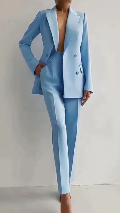 Image of Noelle | Women's Double-Breasted Pant Suit