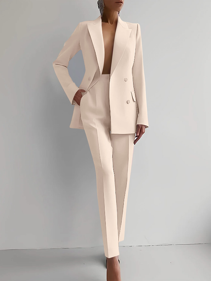 Image of Noelle | Women's Double-Breasted Pant Suit