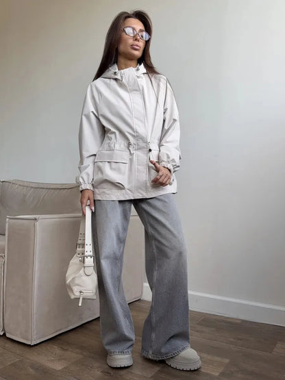 Norma | Women's Hooded Long Coat - Image 3