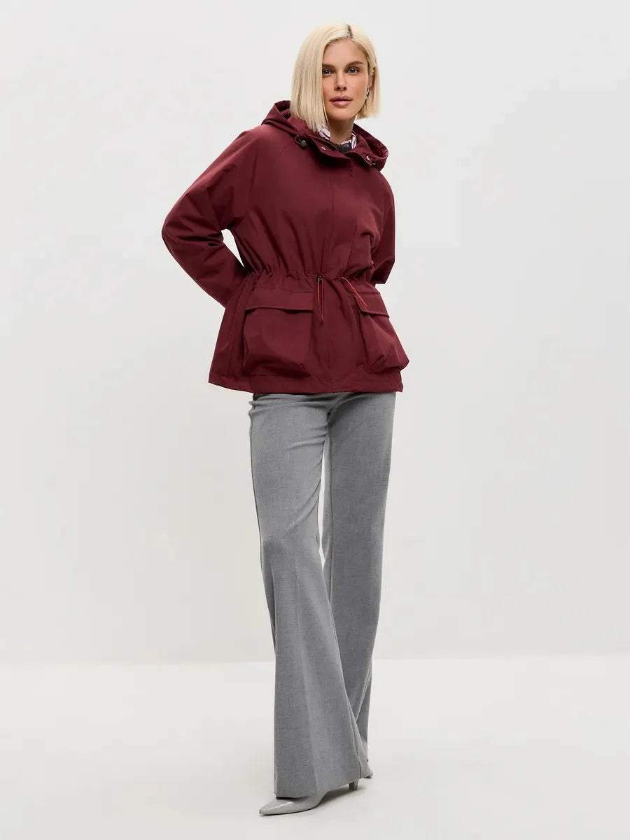 Norma | Women's Hooded Long Coat - Image 3