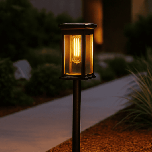 Outdoor ABS Solar LED Lantern Pathway Light