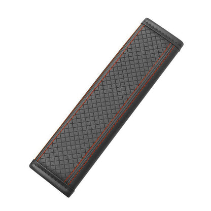 Padded Anti-Slip Quilted Seat Belt Shoulder Cushion with Reinforced Stitching