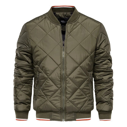 Paul | Men's Diamond Quilted Bomber Jacket - Image 5