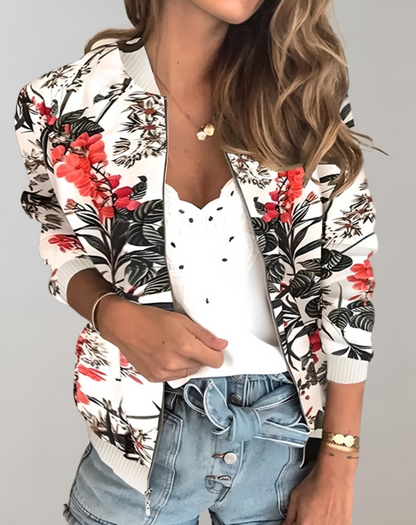Phyllis | Stylish Floral Bomber Jacket for Women - Image 5