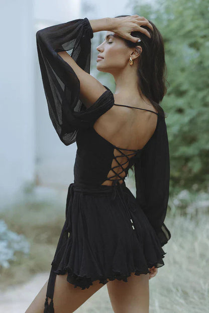 Image of Piper | Women's V-Neck Wrap Mini Dress