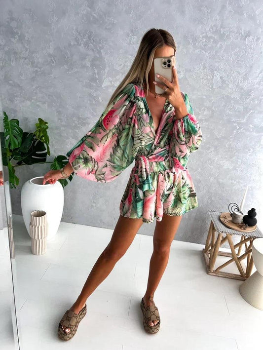 Ariana | Women's Printed Bohemian Style Jumpsuit - Image 1