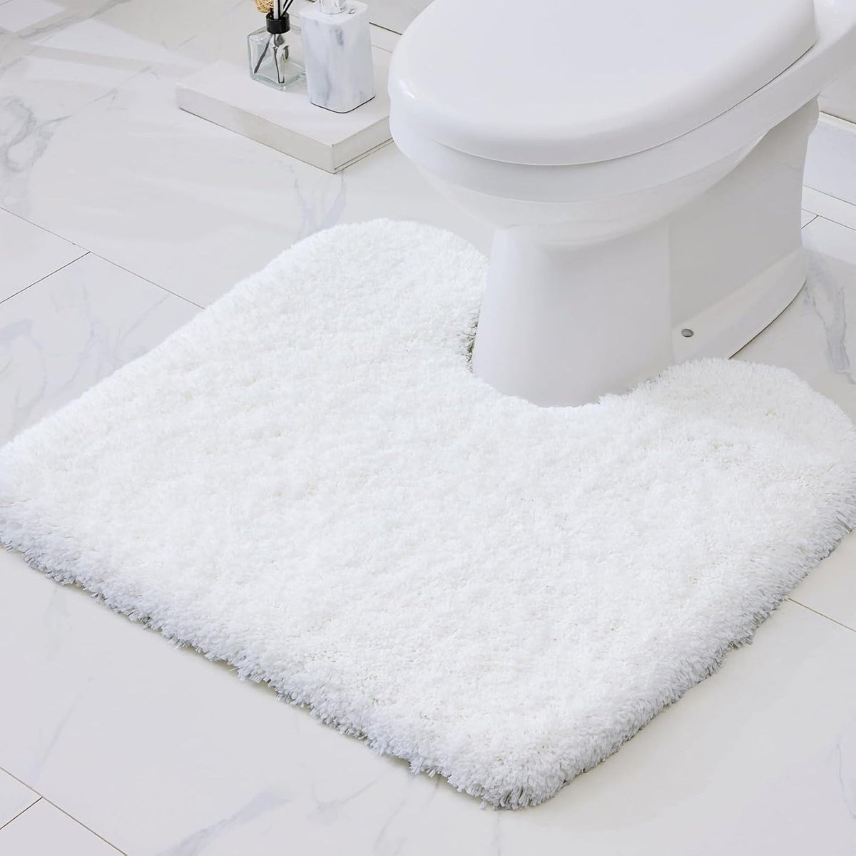 Plush Bathroom Toilet Mat