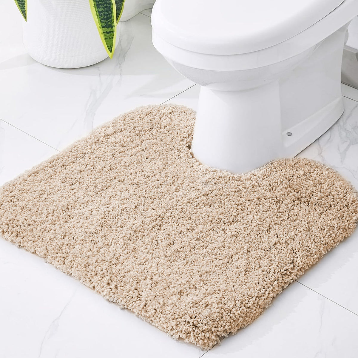 Plush Bathroom Toilet Mat