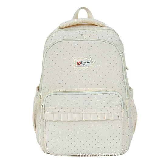 Polka Dot Ruffled Backpack