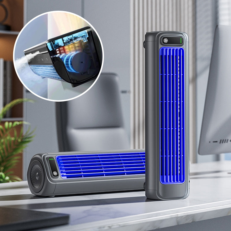 Portable Air Cooler | Wall-Mountable, Quick Cooling & Long-Lasting Battery for Home and Office Use | Clovedale