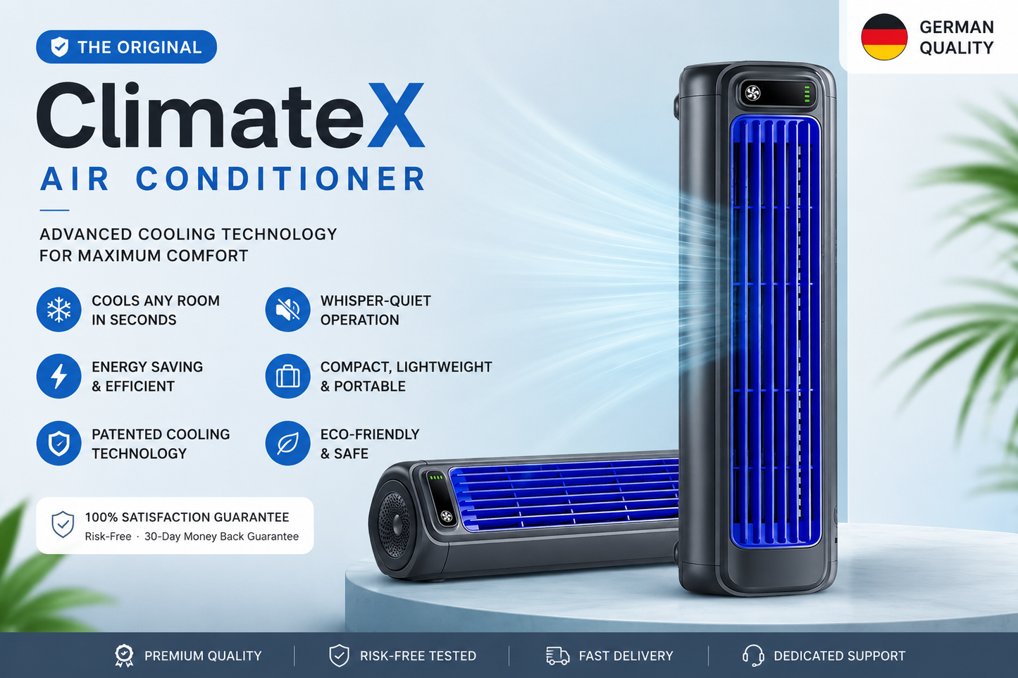 Portable Air Cooler with German Cooling Technology