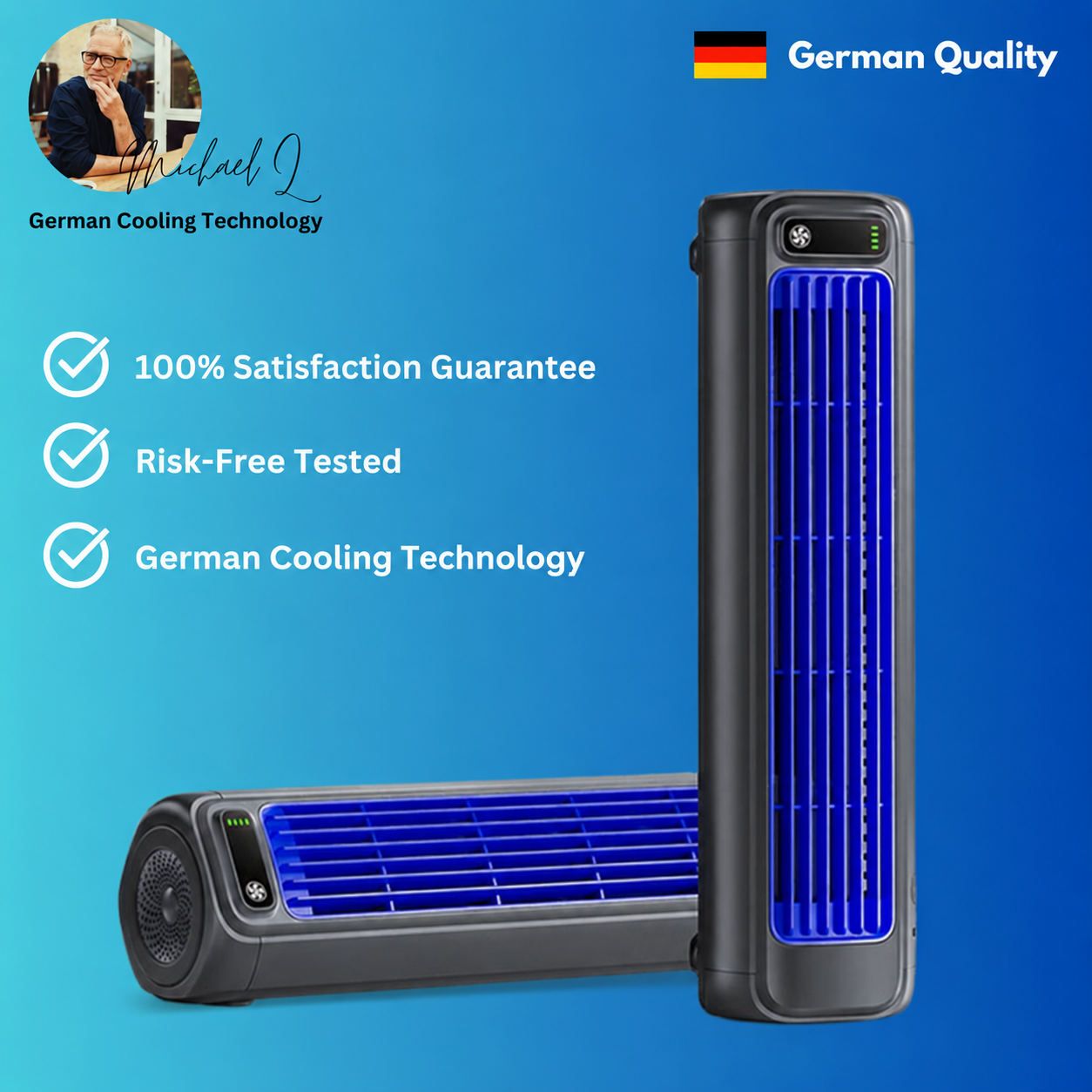 Portable Air Cooler with German Cooling Technology