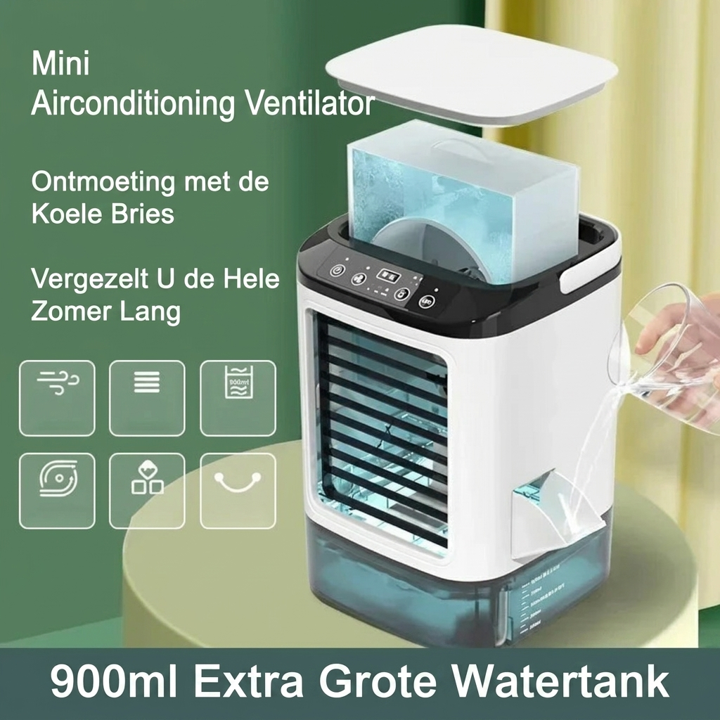 Portable Evaporative Cooler with 900ml Tank