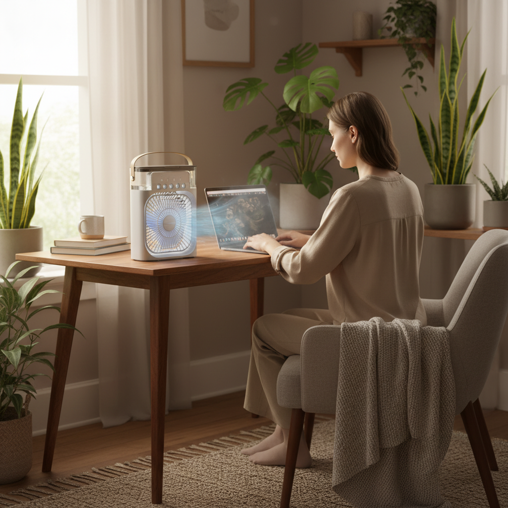 Portable Evaporative Cooler with Remote Control
