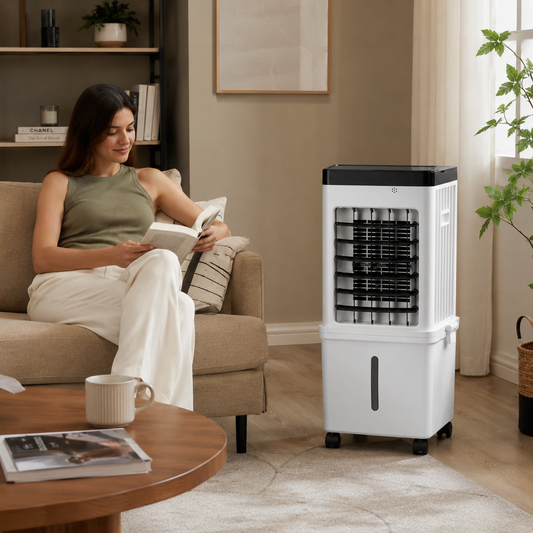 Portable Evaporative Swamp Cooler with 12-Hour Timer