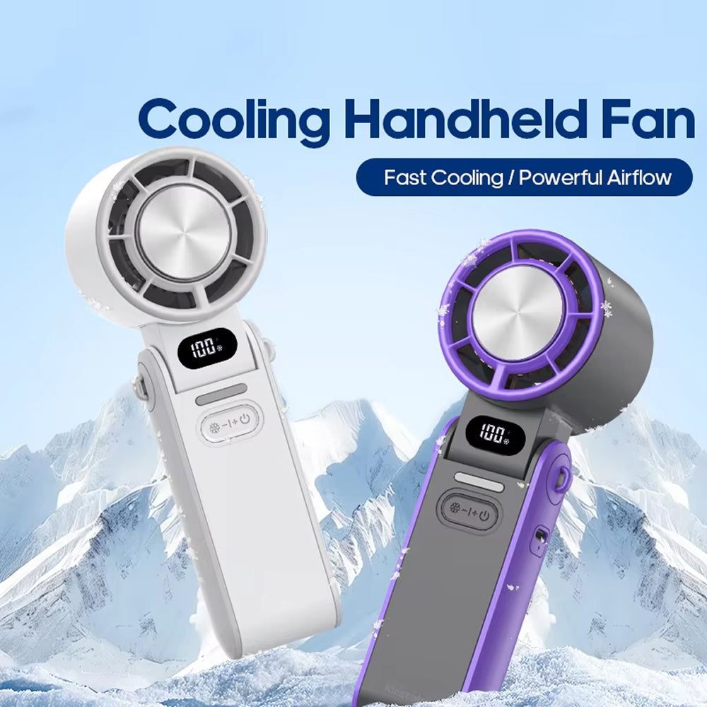 Portable Handheld Cooler Fan with 100 Speeds & Turbo Airflow