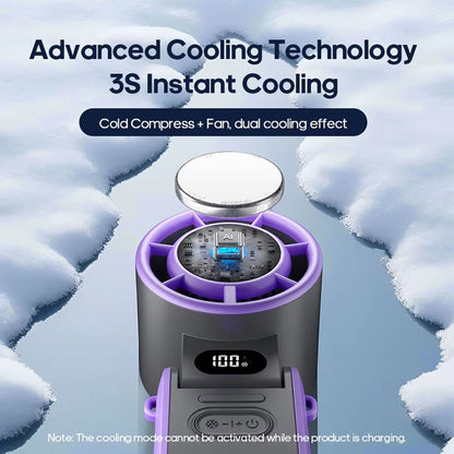 Portable Handheld Cooler Fan with 100 Speeds & Turbo Airflow