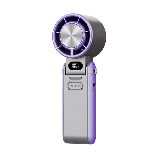 Portable Handheld Cooler Fan with 100 Speeds & Turbo Airflow