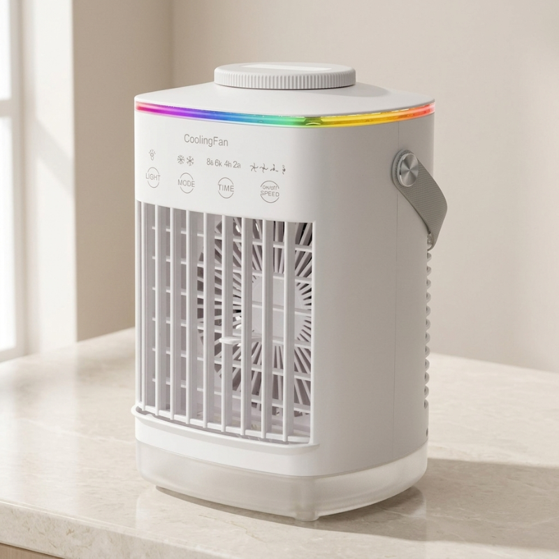 Portable Mini Air Cooler with Misting Function