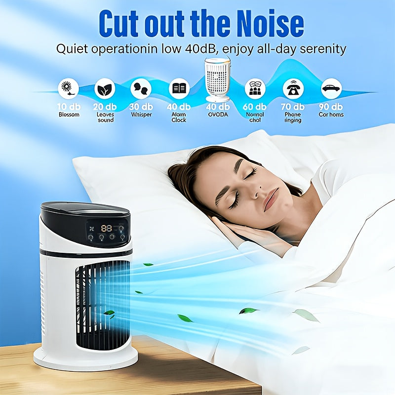 Portable Personal Air Cooler & Humidifier with LED Light