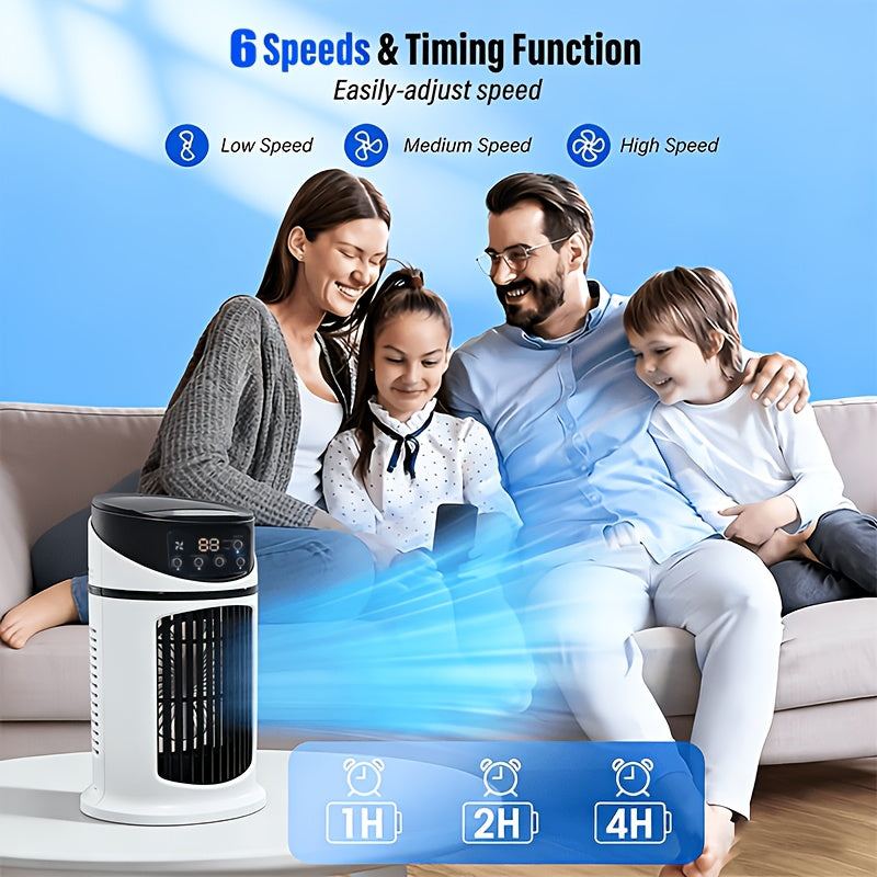 Portable Personal Air Cooler & Humidifier with LED Light