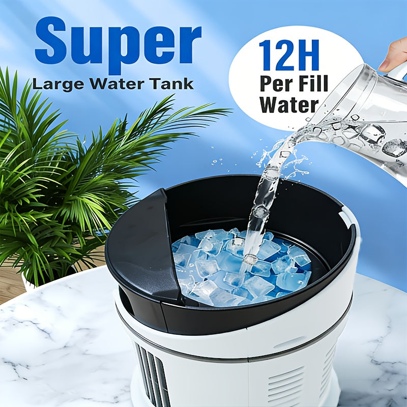 Portable Personal Air Cooler & Humidifier with LED Light