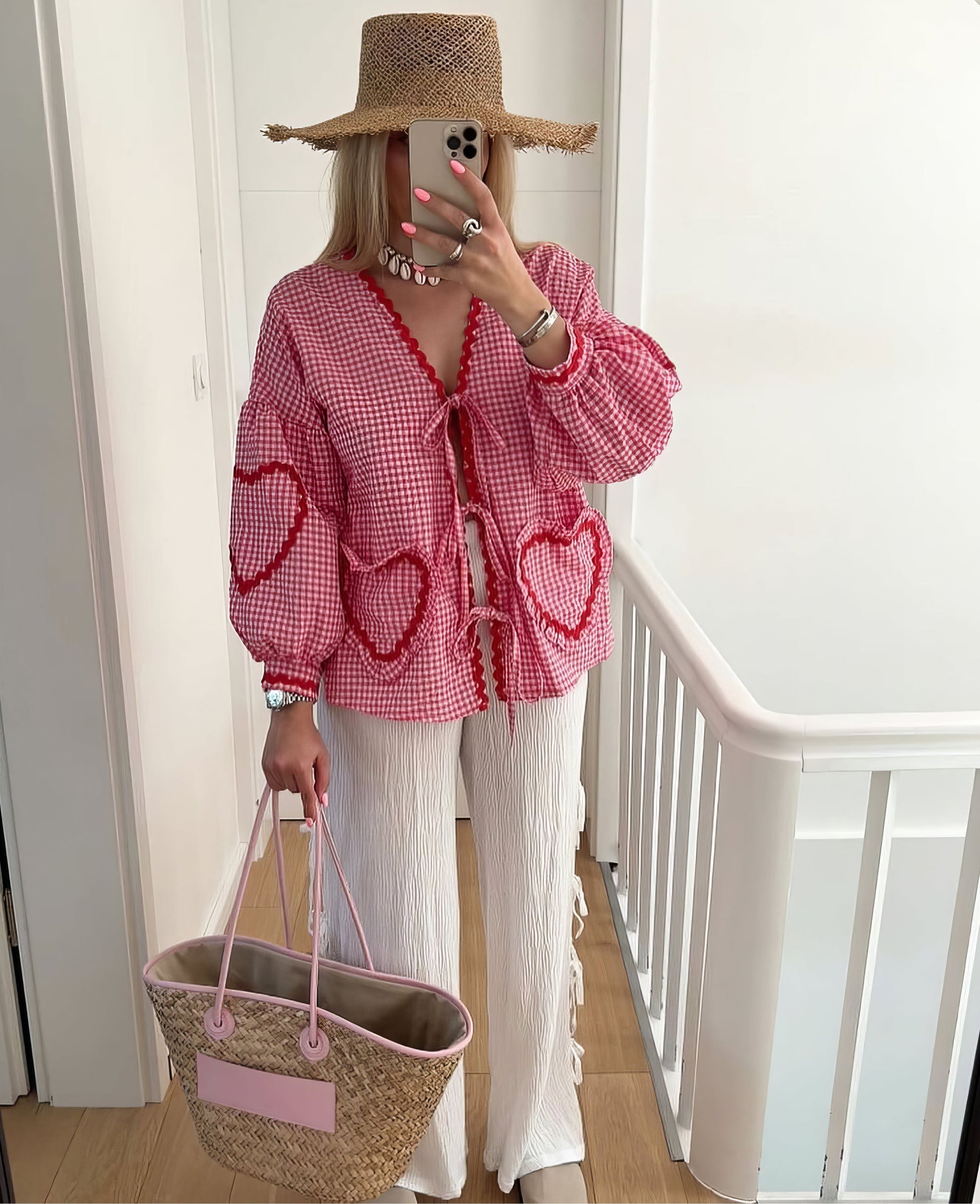 Betty | Romantic Heart Blouse for Stylish Women - Image 4