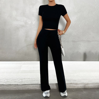 Image of Roxanne | Women's Cropped Two-Piece Set
