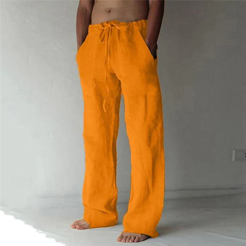 Jay | Men's Stylish Comfortable Baggy Linen Pants - Image 7