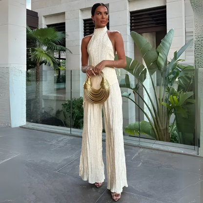 Madison | Elegant Asymmetrical Backless Jumpsuit for Women - Image 1
