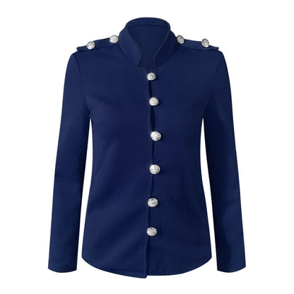 Devon | Women's Button Front Military Style Jacket - Image 10