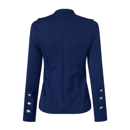 Devon | Women's Button Front Military Style Jacket - Image 11