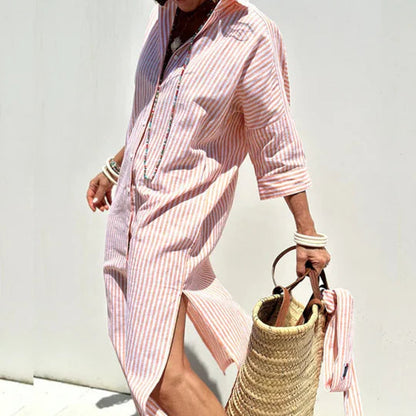 Image of Sherry | Women's Button-Down Midi Dress