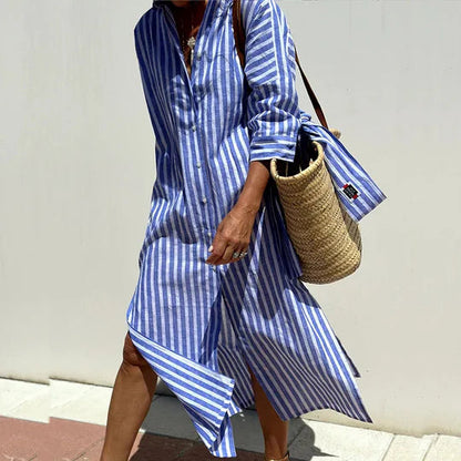 Image of Sherry | Women's Button-Down Midi Dress