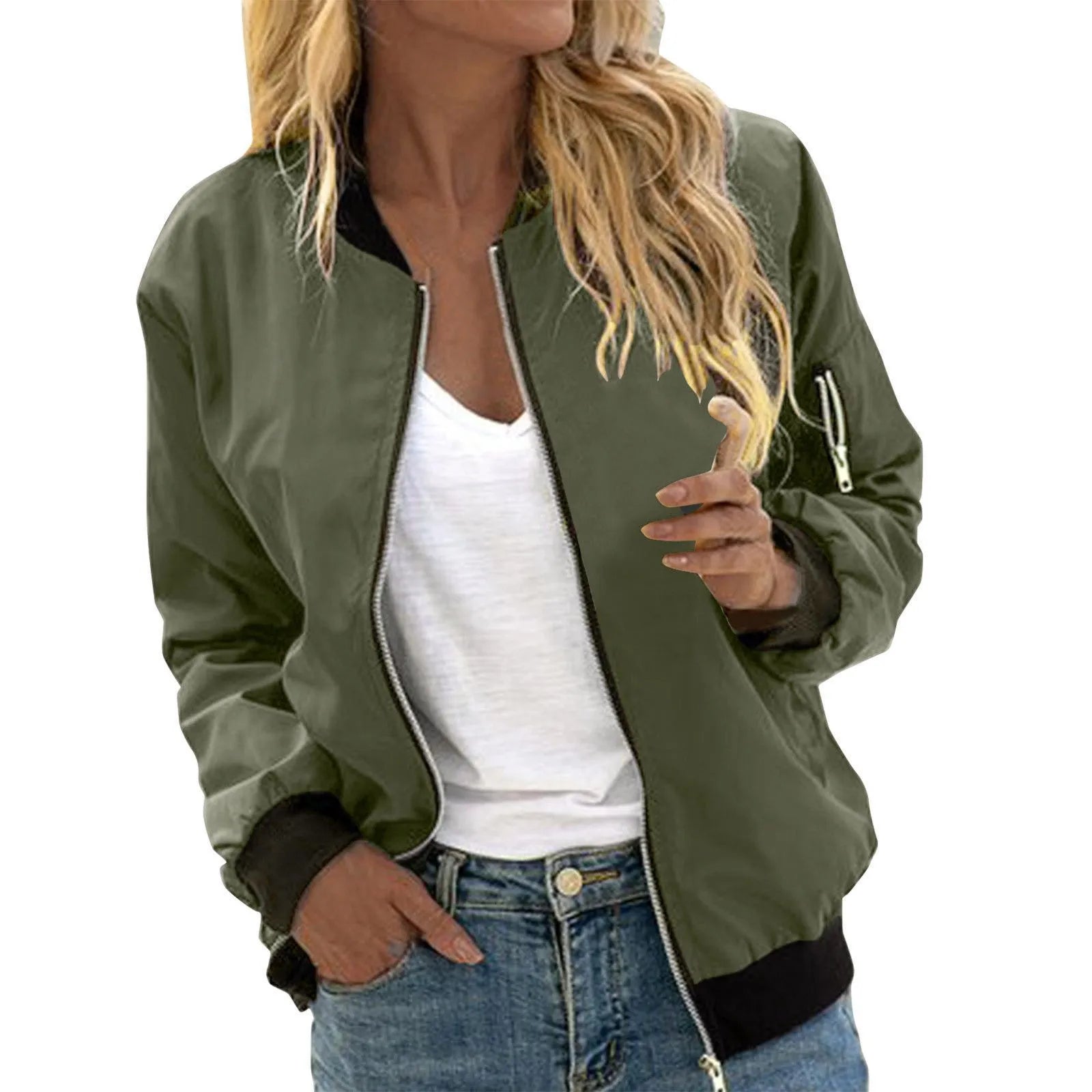 Sheryl | Women's Lightweight Bomber Jacket - Image 1